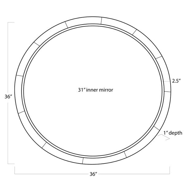 Plaza Mirror Round